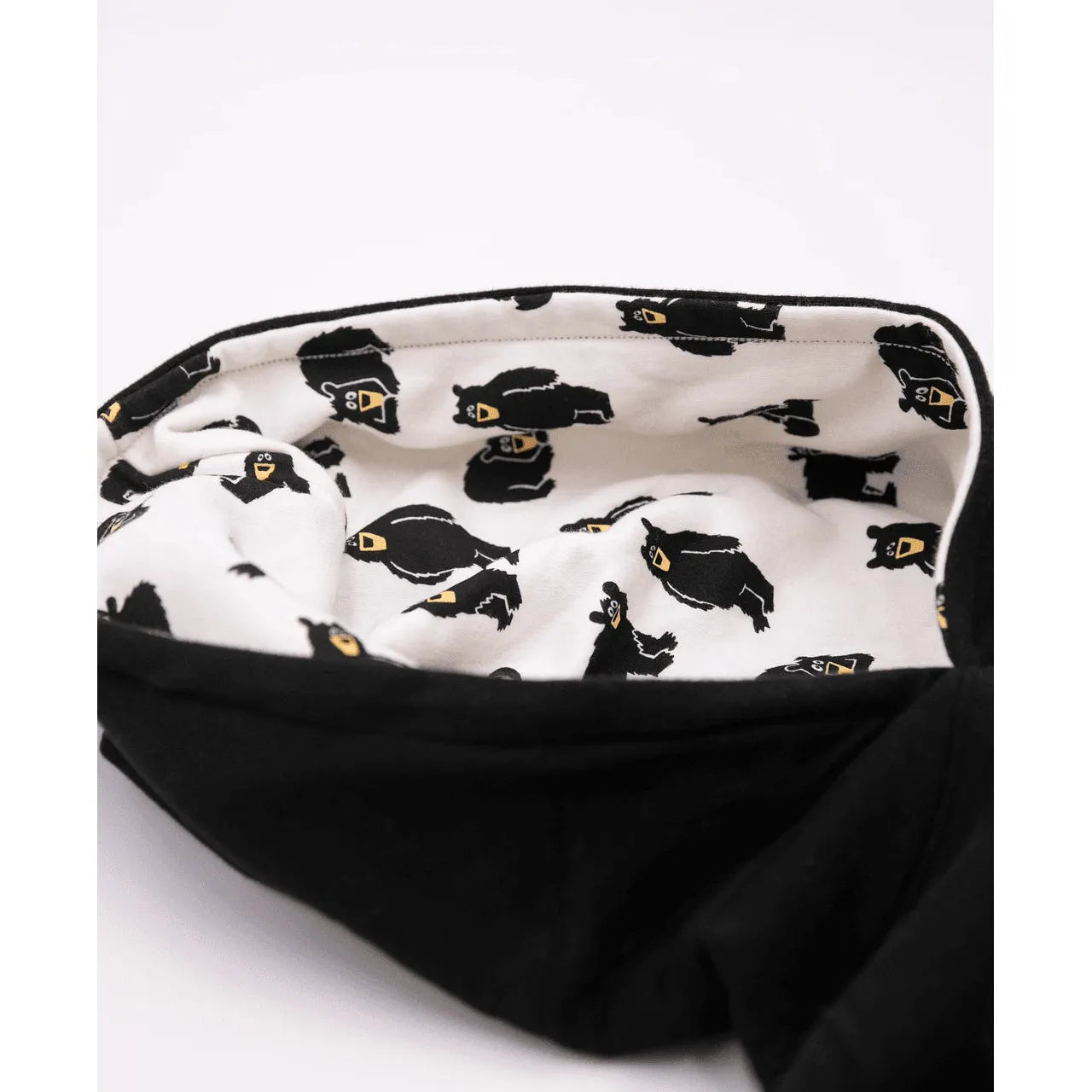 Lazy One Unisex Mama Bear Sleep Hoodie- Black