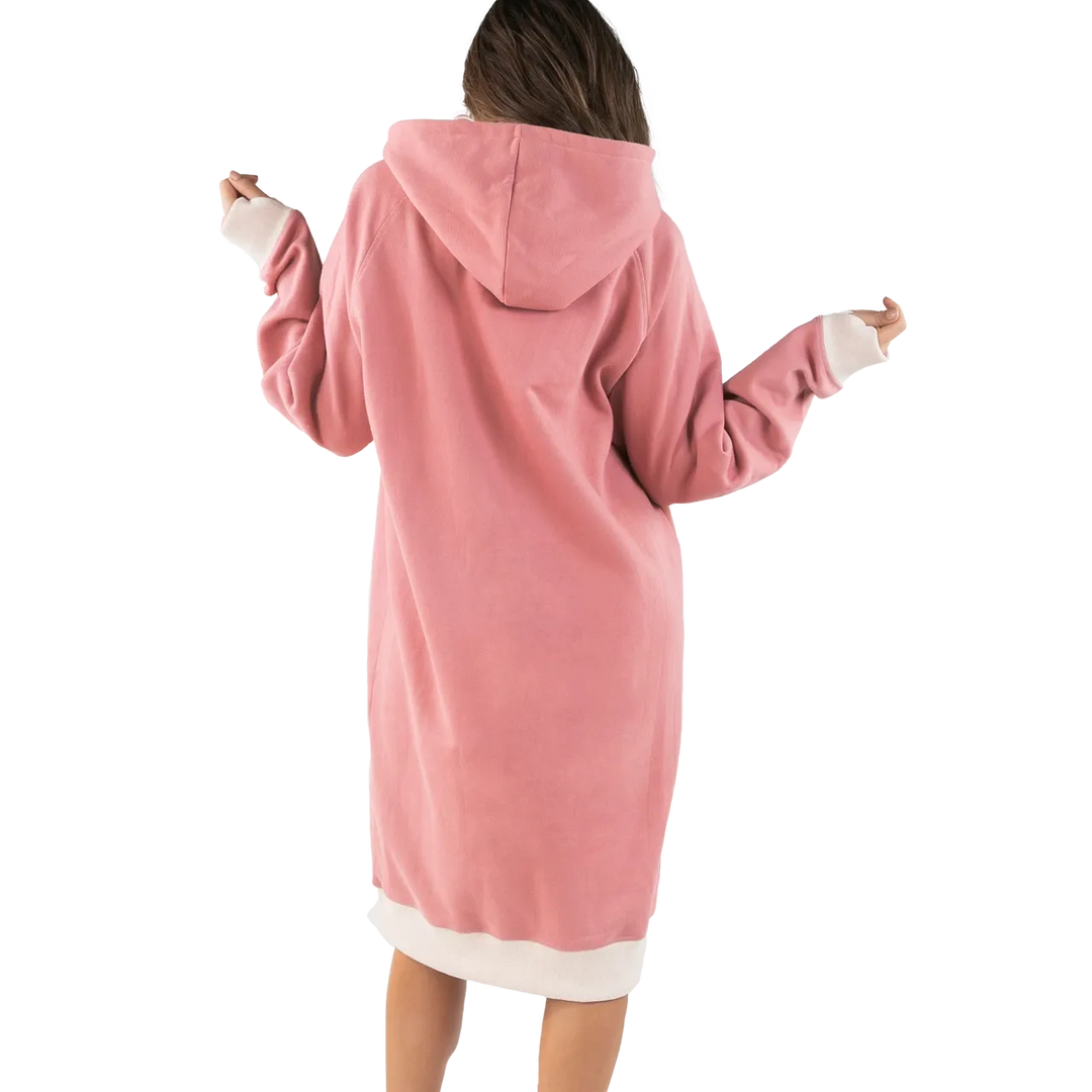 Lazy One Unisex Back to Sleep Hoodie- Pink