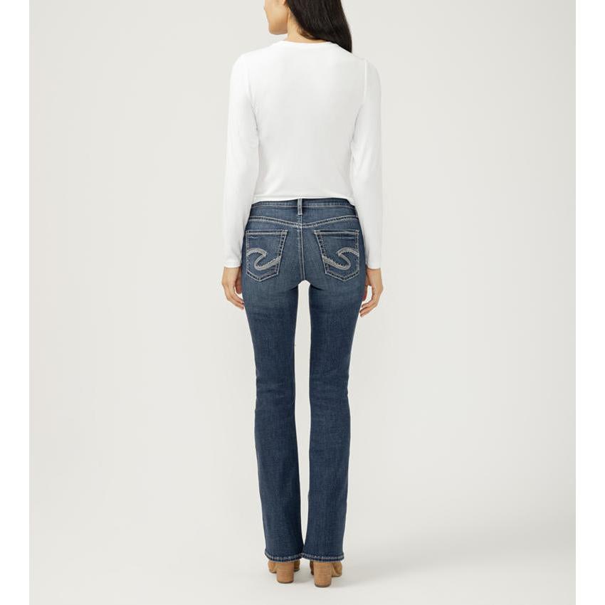 Silver Suki Midrise  Bootcut Jeans- Sutton