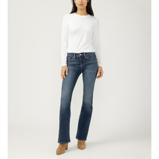 Silver Suki Midrise  Bootcut Jeans- Sutton