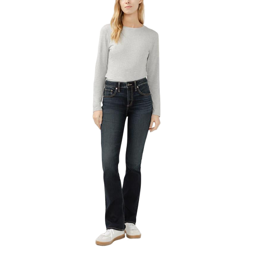 Silver Women's Avery High Rise  Slim Boot Cut Jean - Dakota