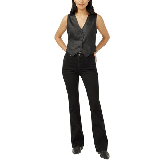 Silver Women's Avery High Rise Bootcut Jean- Black