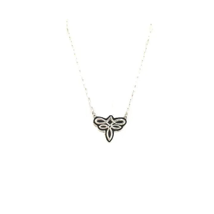 Snowing West Western Boot Stitch Necklace