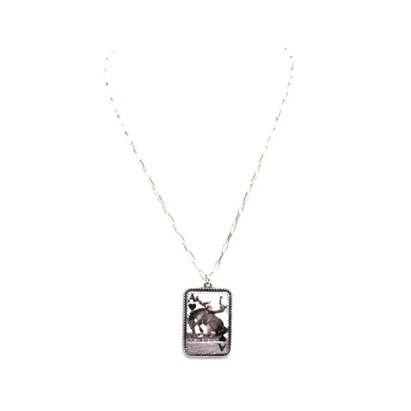 Snowing West Ace Pendant Necklace