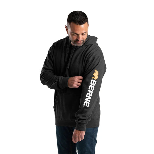 Berne Men's Signature Sleeve Hooded Pullover Hoodie - Multiple Colours