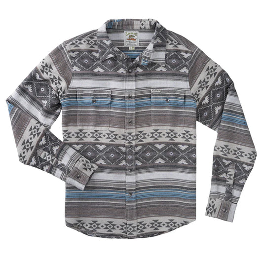 Sendero Men's Boquillas Long Sleeve Shirt - Cream Brown - Irvine Tack & Western Wear