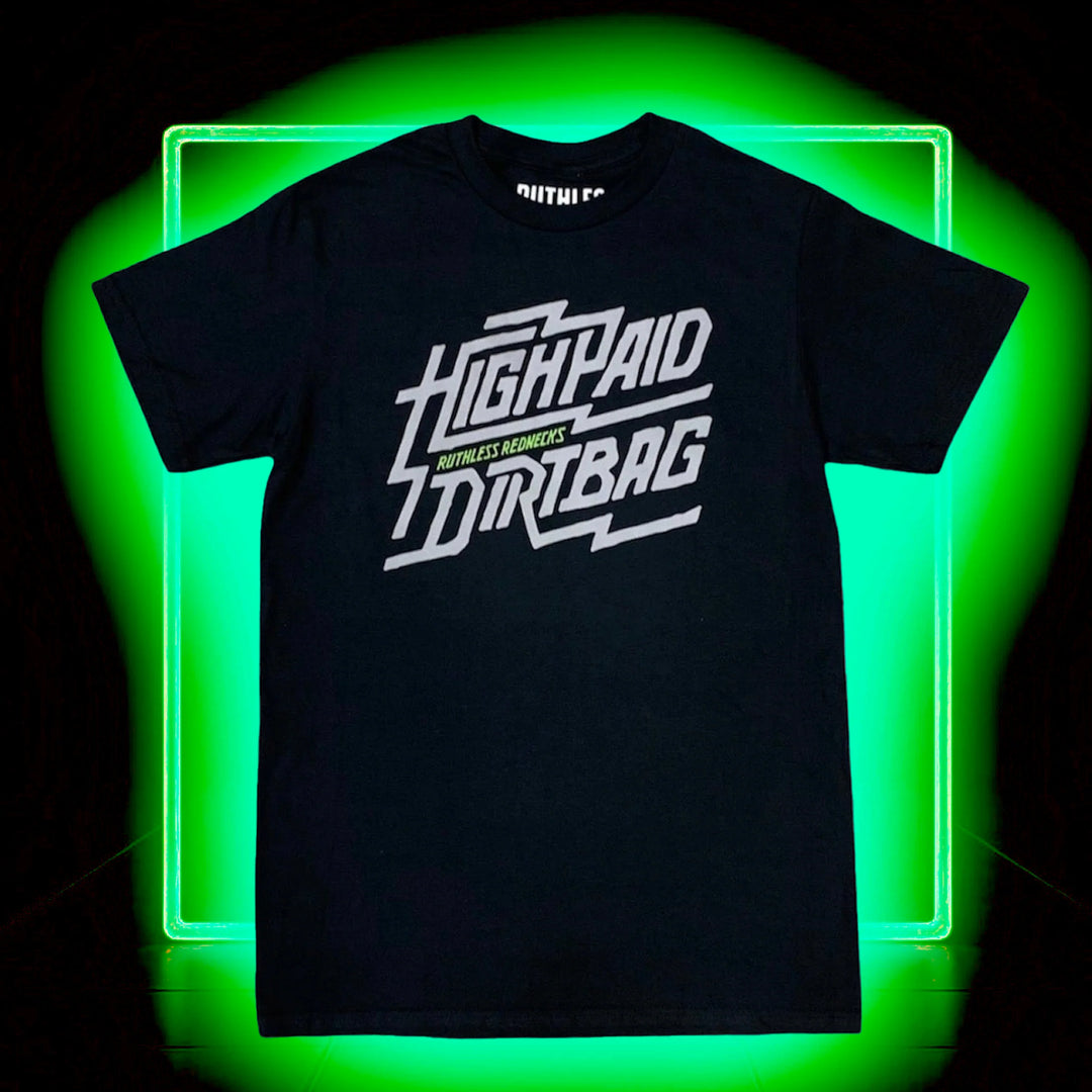 Ruthless Rednecks High Paid Dirtbag Short Sleeve Shirt - Black - Irvine Tack &amp; Western Wear