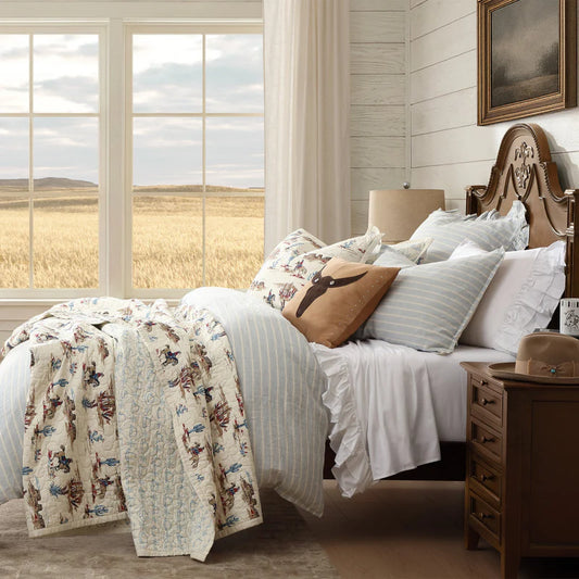 Hi End Accents Desert Trail Reversible Quilt Set- Sandstone