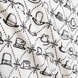 Hi End Accents Conversation Reversible Quilt Set- Black