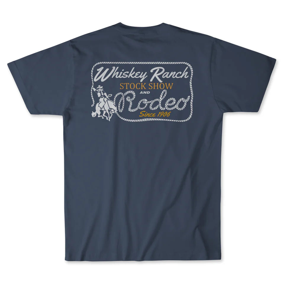 Whiskey Bent Hat Co - Stock Show Tee Shirt - Navy