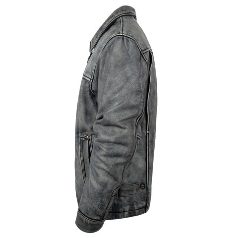 STS Men's Rifleman Leather Jacket - Stonewash