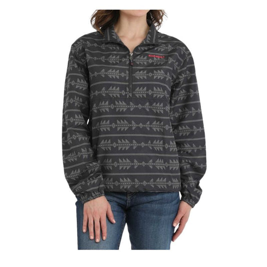 Cinch Women's 1/2 zip Pullover- Grey