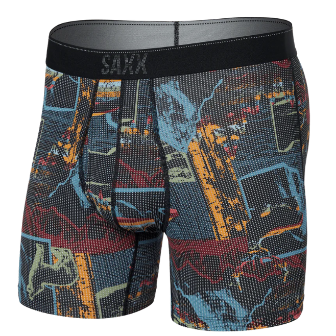 Saxx Men's Quest Quick Dry Mesh Boxer Briefs