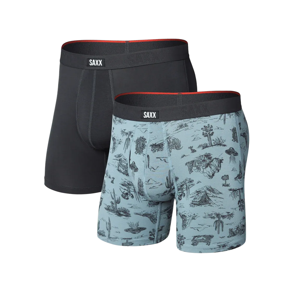 Saxx Vibe Xtra Soft Boxer Brief- 2 Pack- Multiple Colours