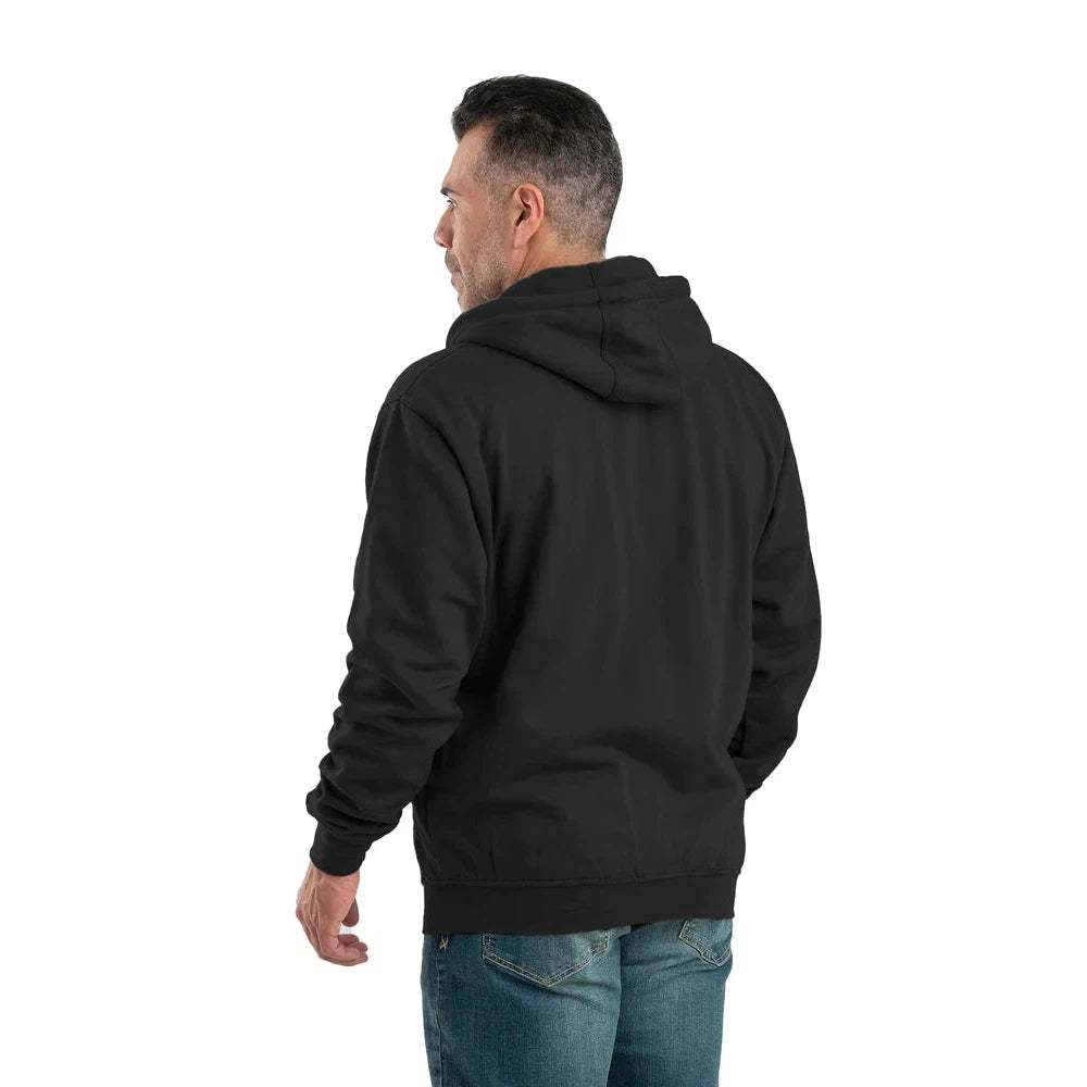 Berne Men's Heritage Thermal-Lined Full-Zip Hooded Sweatshirt - Black