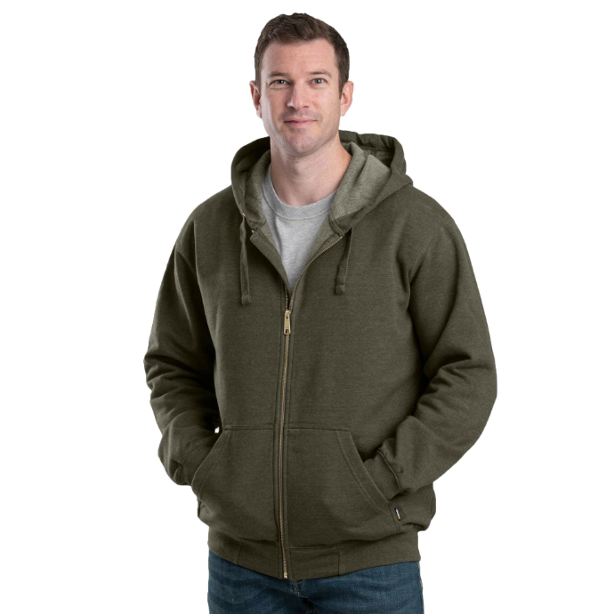 Berne Men's Heritage Full-Zip Hooded Sweatshirt