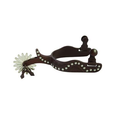 Aime Imports BR Texas Jinglebobs Spur 1" Band 2" Shank 16 Point Rowel