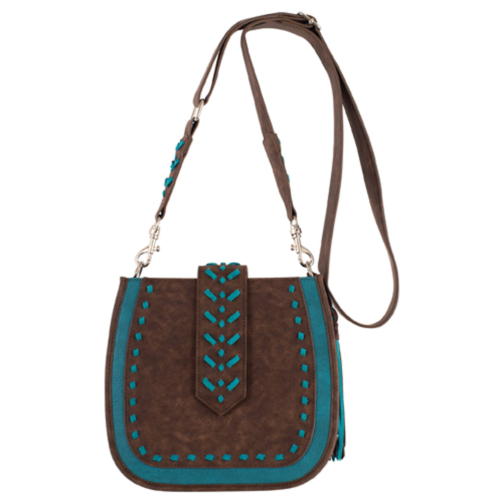 Catchfly Saddle Bag - Brown/Turquoise