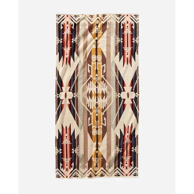 Pendleton Jacquard bath Towels-White Sands Tan