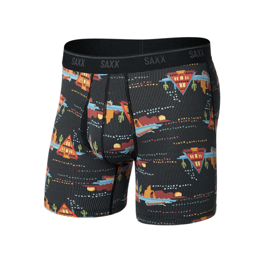 Saxx Quest Quick Dry Mesh BB Fly Lakeside - Black