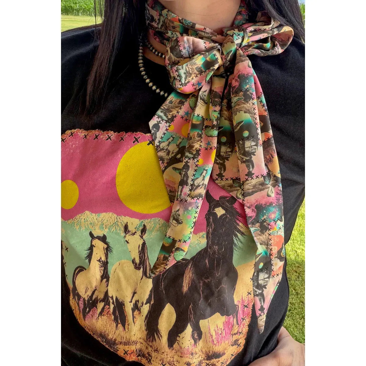 Sterling Kreek Cosmic Cowgirl Latigo Cluster Scarf