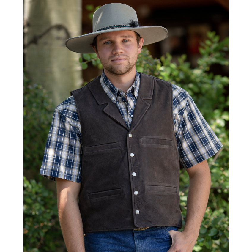 Wyoming Traders Buffalo Leather Vest