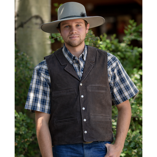 Wyoming Traders Buffalo Leather Vest