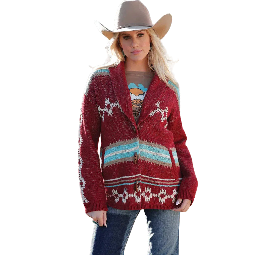 Cruel Women's Carlee Cardigan - Red