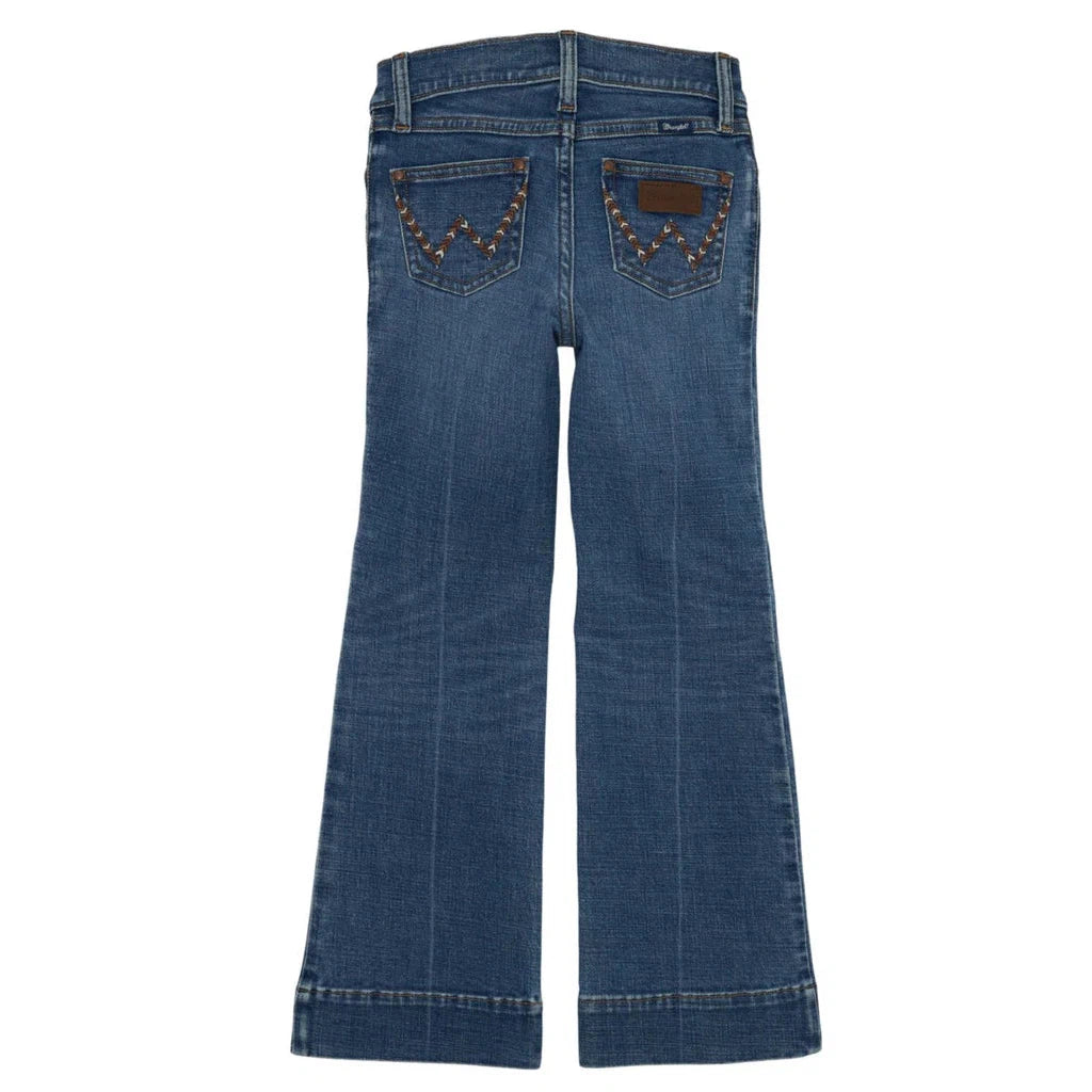 Wrangler Girl's Western Trouser Jean - Mid Wash - Irvine Tack & Western Wear