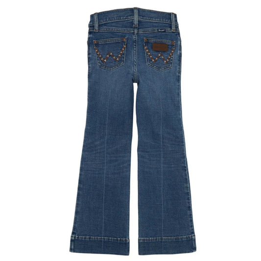 Wrangler Girl's Western Trouser Jean - Mid Wash - Irvine Tack & Western Wear