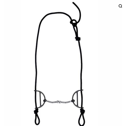Metalab Twisted Wire Sliding Headstall Gag Bit