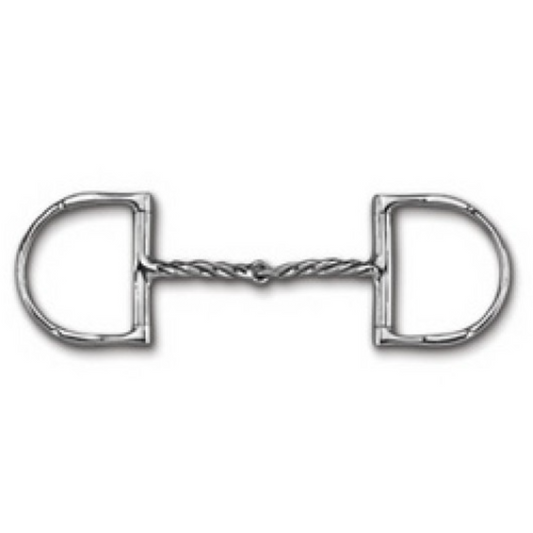 Myler Dee w/SS Twisted Snaffle Bit