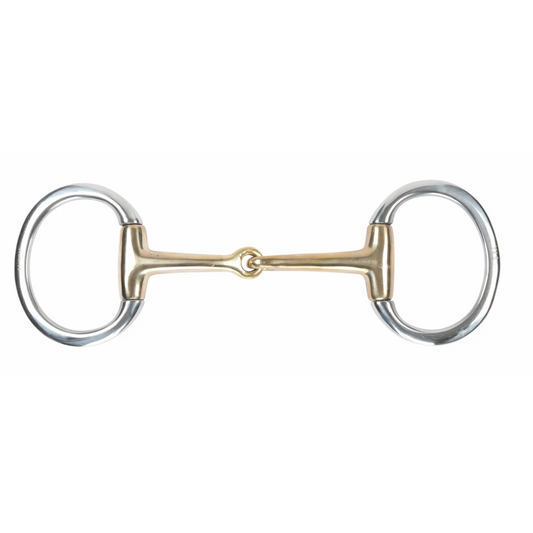 Shires Flat Ring Egg Butt Snaffle Bit