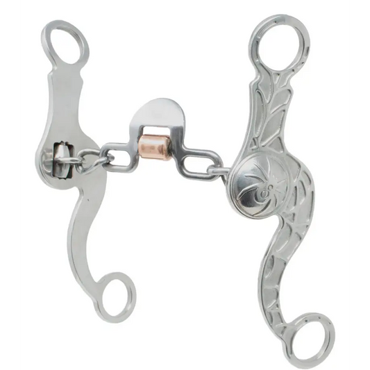 Cowboy Tack Spider Loose Ring Chain Spoon Bit