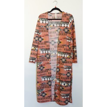 Vanilla Bay Women's Aztec Long Sleeve Open Cardigan w/Side Slits