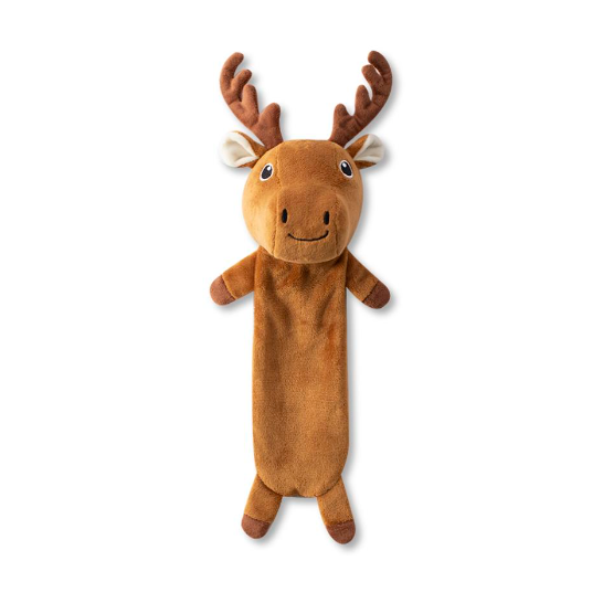 Edenborough Don't Moose (Flattie) Plush Dog Toy - Moose