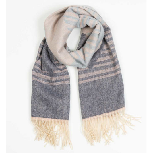 Edenborough Winter Scarf - Aztec Blue
