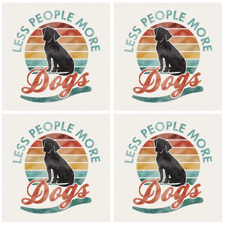 Edenborough 4" Coaster Set - More Dogs