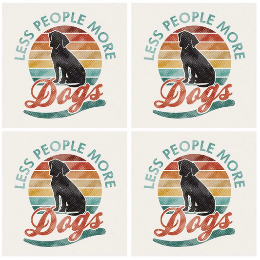 Edenborough 4" Coaster Set - More Dogs