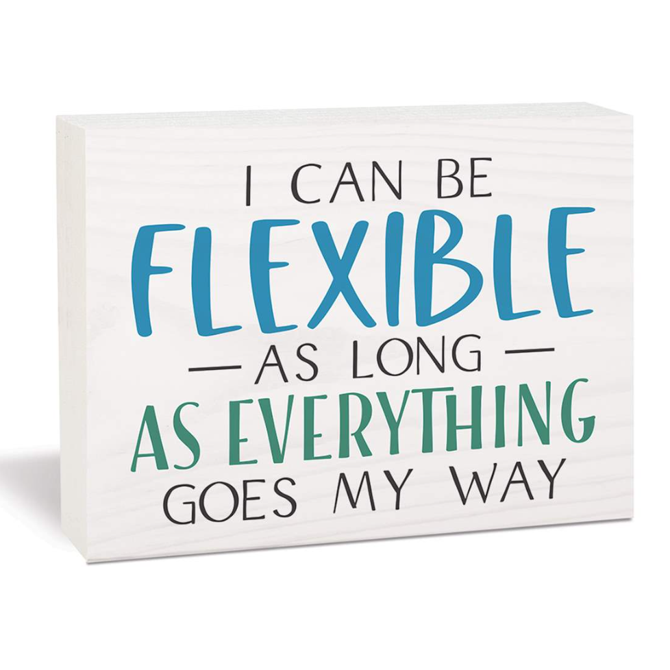 Edenborough Word Block - I Can Be Flexible