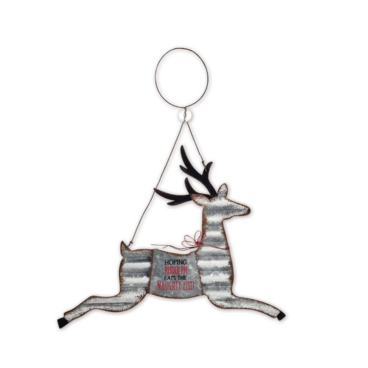 Edenborough Metal Ornament - Reindeer