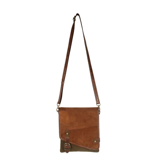 Edenborough Women's Medium Crossbody Bag - Camel/Khaki