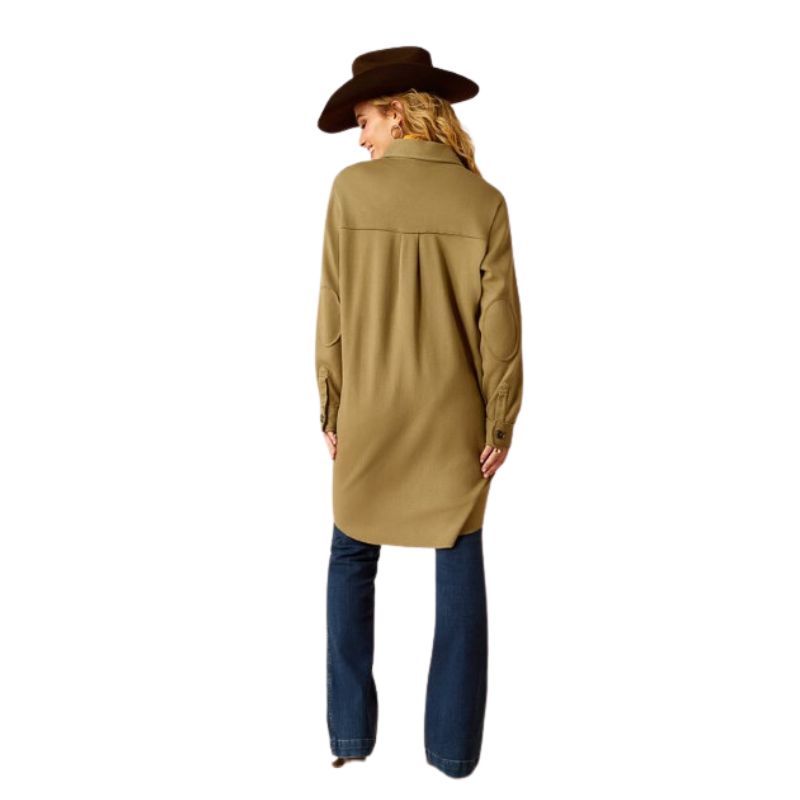 Ariat Women's Vagabond Long Shirt Duster - Burnt Olive