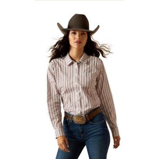 Ariat Women's Kirby Long Sleeve Stretch Shirt- Winsome Geo Print