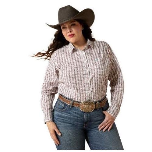 Ariat Women's Kirby Long Sleeve Stretch Shirt- Winsome Geo Print