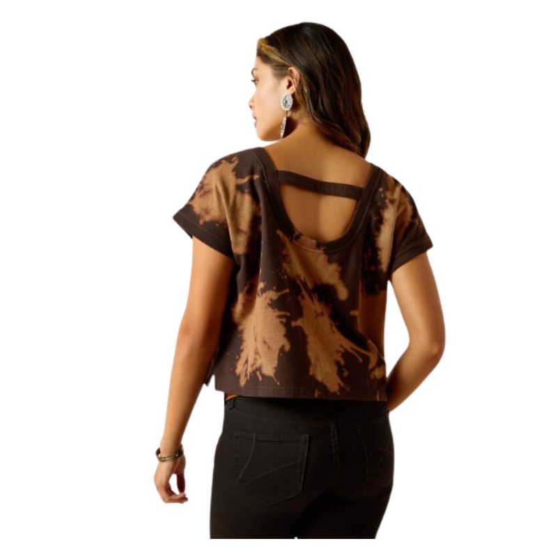 Ariat Women's Rodeo USA Top - Black and Tan