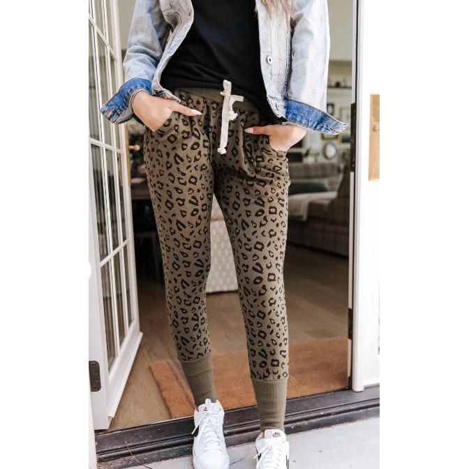 Ampersand Jogger - Olie Leopard