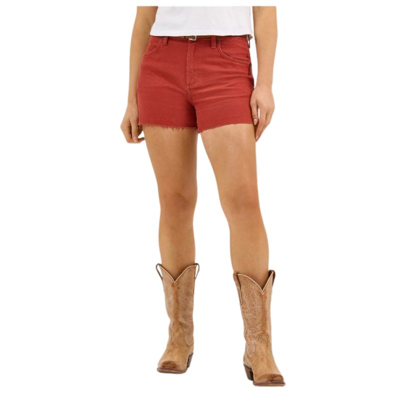 Wrangler Women's Retro High Rise Cowboy Shorts- Amber