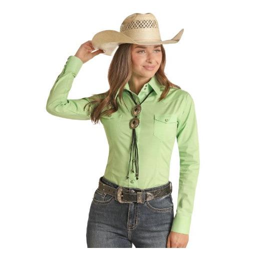 Panhandle Select Ladies LS Solid Snap Shirt