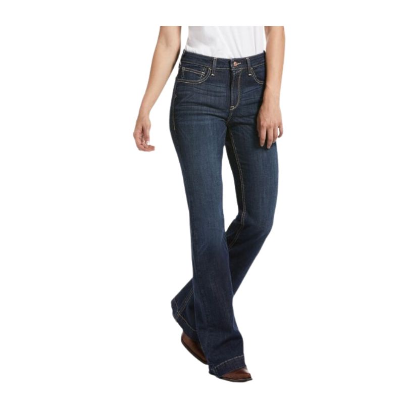 Ariat Women's High Rise Ella Slim Trouser Jeans - Rascal